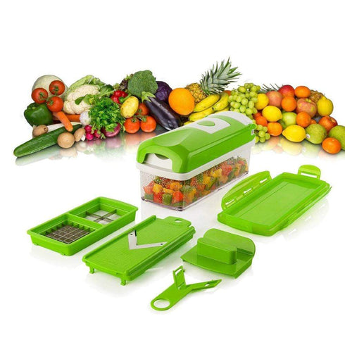 AussieSuperStore Homeware Supplies 12-in-1 Kitchen Vegetable Slicer, Dicer, Chopper, Cutter, Peeler 12-in-1Kitchen Vegetable Slicer,Dicer,Chopper,Cutter,Peeler|Kitchenware CB12FOODSLICERSET